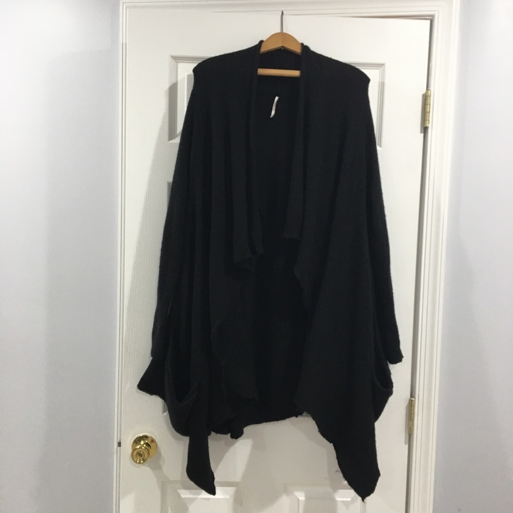 FREE PEOPLE black cardigan - Picture 4 of 8